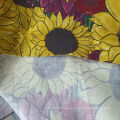 Digital Printing Custom Print Sunflower  100%Cotton Cotton Twill Fabric For Wearing NO MOQ